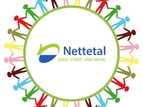 Logo Projektwoche Nettetal ist bunt