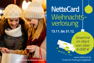 NetteCard: Weihnachtsverlosung startet am 13. November