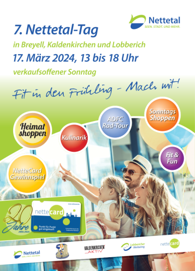 Fit in den Frühling zum 7. Nettetal-Tag Plakat