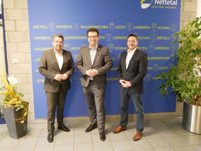 Hauptgeschäftsführer der Kreishandwerkerschaft Niederrhein zu Besuch im Nettetaler Rathaus