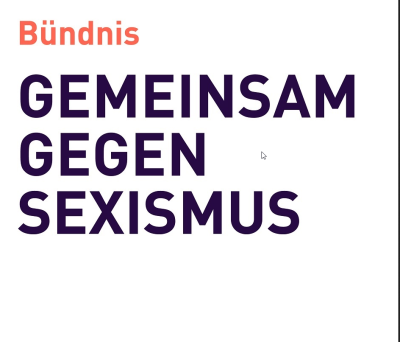 Gemeinsam gegen Sexismus: Stadt tritt Bündnis bei