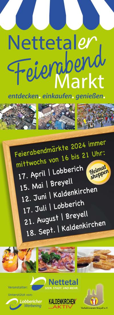Nettetaler Feierabendmarkt erstmals auf dem „Alten Markt“ in Lobberich 2024