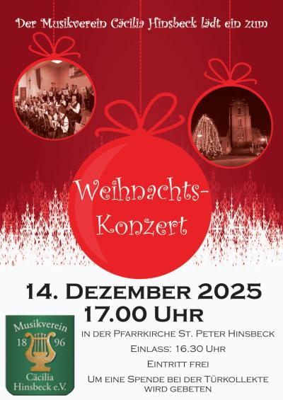 Weihnachtskonzert Cäcilia Hinsbeck